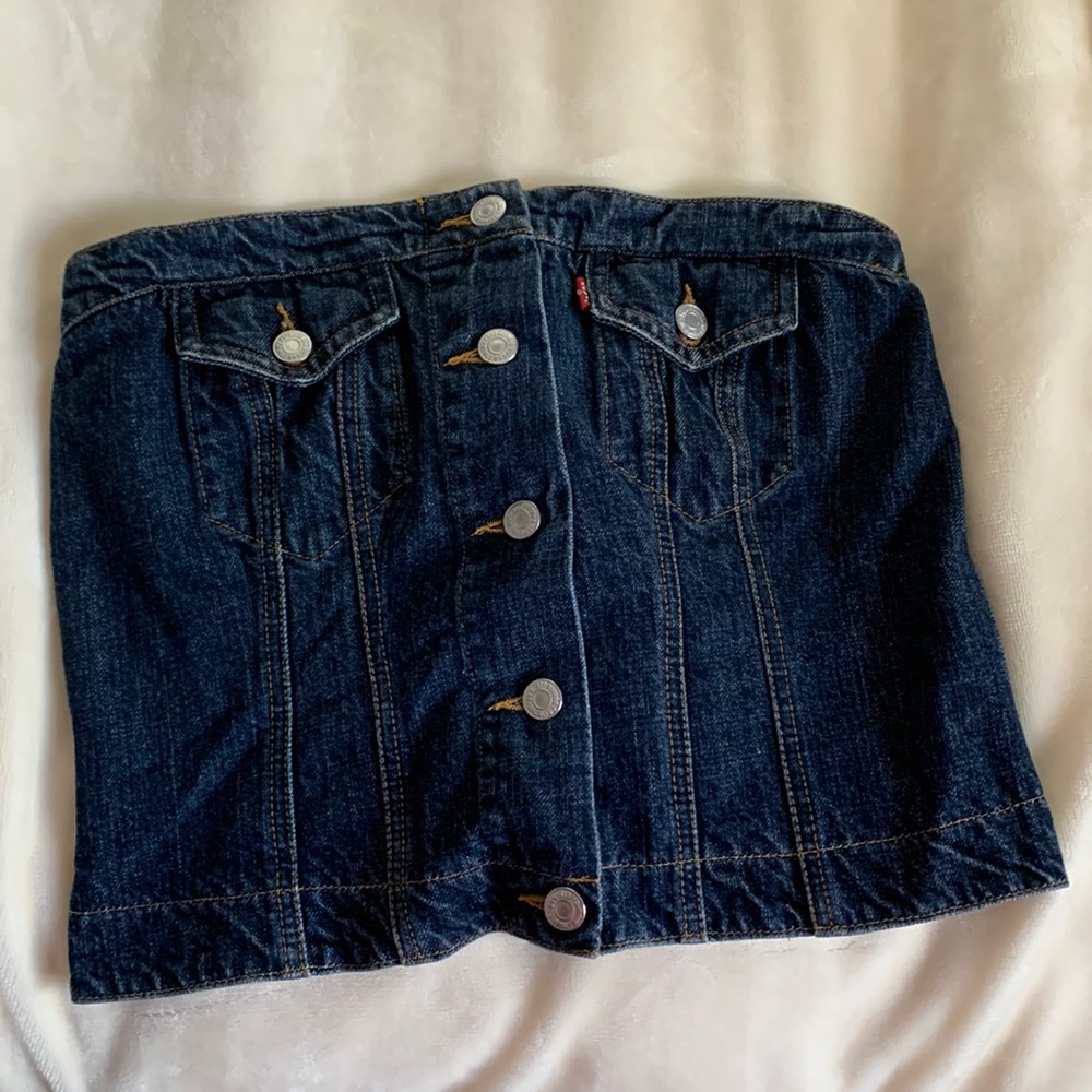 LEVIS DENIM CORSET TOP